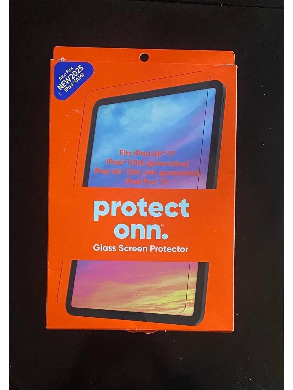 Onn Glass Screen Protector for iPad A16/iPad Air11”/iPad Pro 11”/iPad Air4,5 Gen